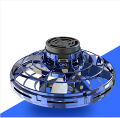 Mini LED UFO Spinner Drone - Fingertip Gyro Decompression Toy for Kids