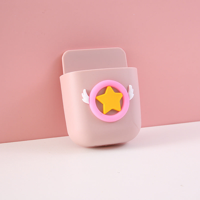 Rosa förvaringsbox med stjärnmotiv