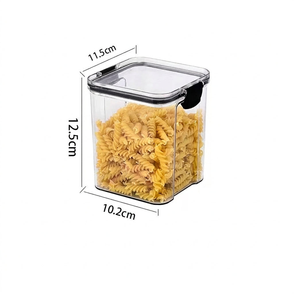 Lufttät förvaringsburk 950 ml med pasta, 10,2 × 11,5 × 12,5 cm